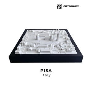 Pisa Modello 3D della Città, Mappa Personalizzata dell'Italia, Regalo per la Casa, Decorazione Murale per L'Ufficio,Aarte Murale Minimalista