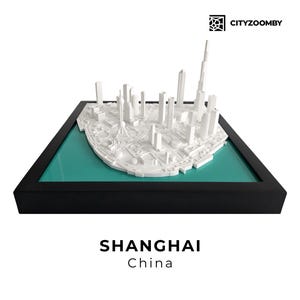 Modèle Architectural 3D de Shanghai, Carte des Rues, Décoration Murale et de Bureau pour la Décoration Intérieure, Plan de la Ville en 3D