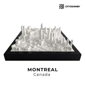 Montreal 3D City Architectural Model, Cityscape Wall Art, Wall & Desk Decor, Interior Design, 3D Printed City Map, Home Decor Gift