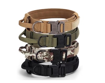 Tactical Dog Collar, Adjustable Training Collar for Large Medium Dogs