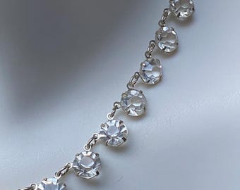 Bracciale Donna In Argento 925 Con Cristelli - Design Ondulato Regolabile - LILLY MARIE
