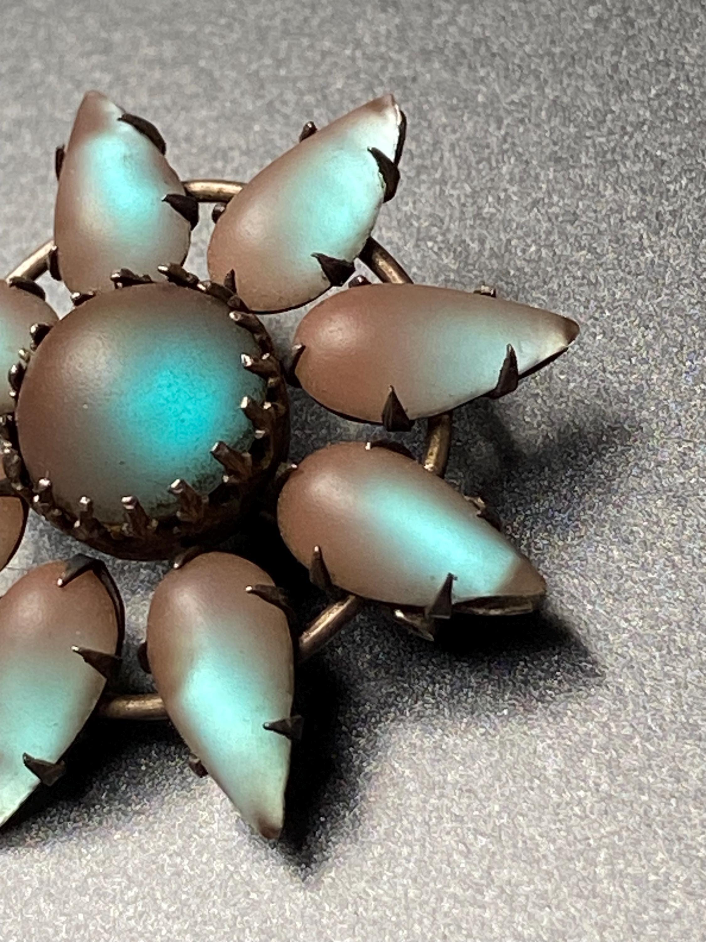 Saphiret brooch - Etsy 日本