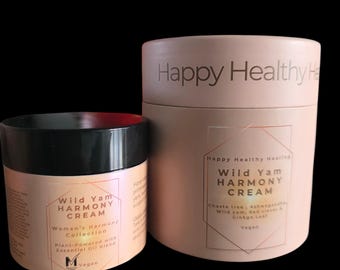 Wild Yam Cream UK Handmade -Harmony Cream- Menopause skin care - Evening Primrose Oil- Caster oil- Ashwagandha - Chasteberry- Red clover-