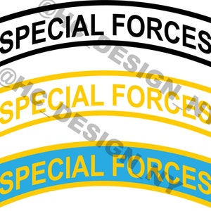 US Army Special Forces Tab Files, Military Insignia, Army Patches, Army Tabs, .PNG and .SVG, sf, green beret