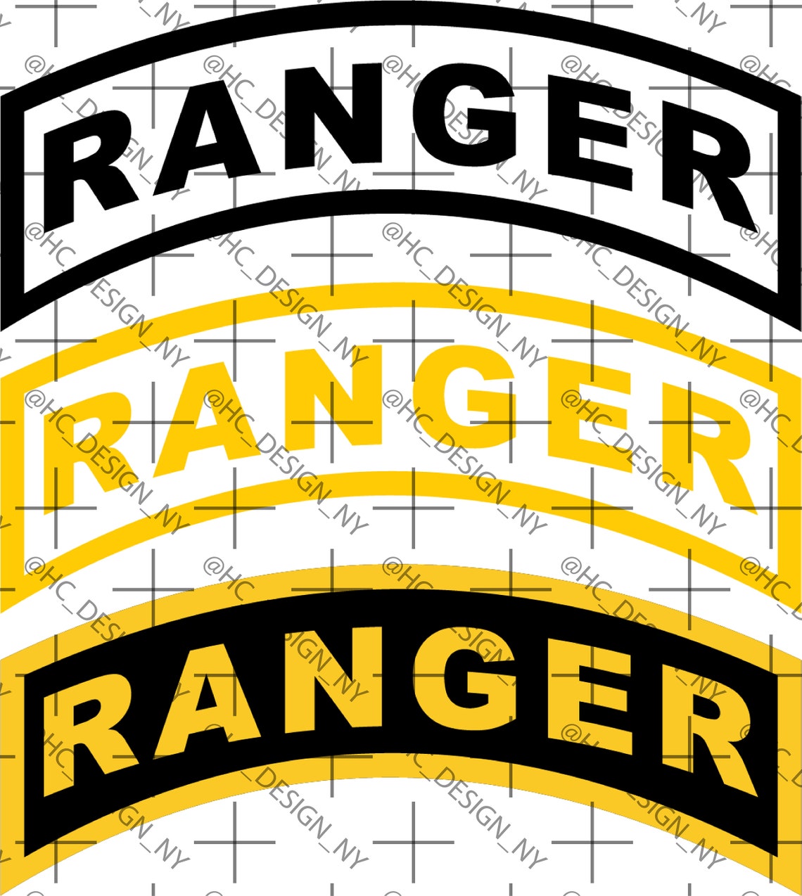 US Army Ranger Tab Files: Military Insignia (SVG & PNG) - Etsy