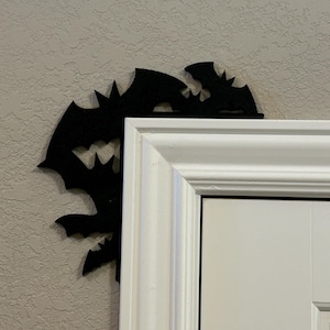 Halloween Spooky Scary Door Topper Sign Corner Decoration Fall Decor 3D Printed