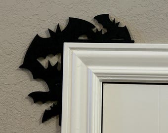 Halloween Spooky Scary Door Topper Sign Corner Decoration Fall Decor 3D Printed