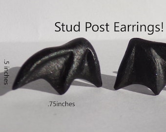 Batty Bat wings Post stud earrings