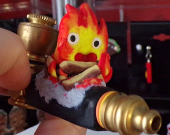 Fire demon anime Tobacco Pipe custom made pipe cover