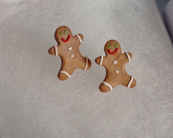 Classic Gingerbread man earrings