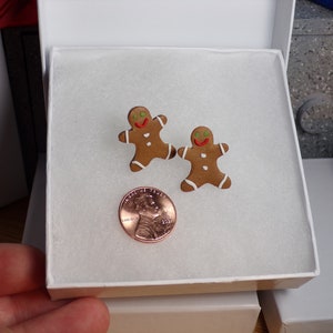 Classic Gingerbread man earrings Bild 2