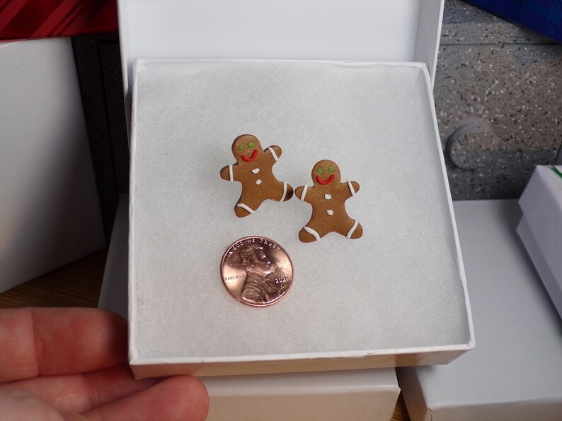 Classic Gingerbread man earrings Bild 2