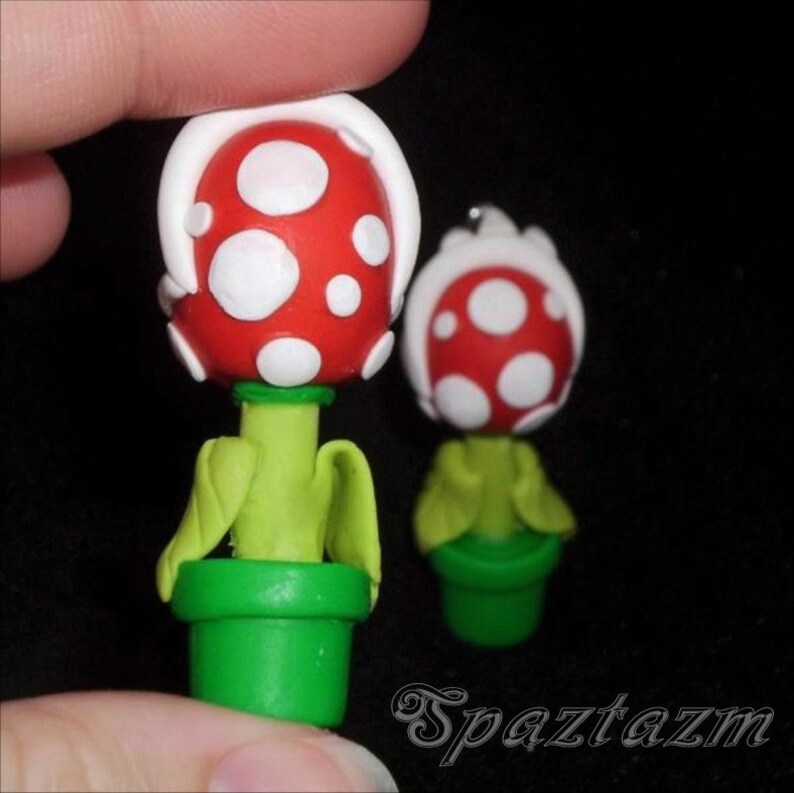 Piranha Plant Earrings As Seen On G4 Aots Made In The Usa In Etsy
