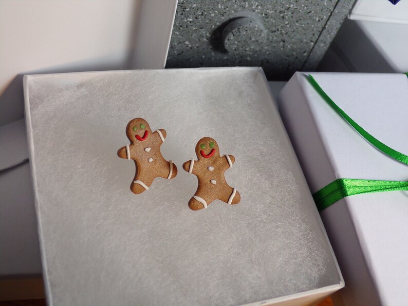 Classic Gingerbread man earrings Bild 1