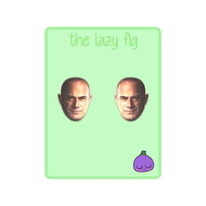 Chris Meloni - Elliot Stabler - Law & Order - your choice of stud or dangle titanium earrings