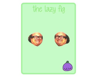 Danny Devito - your choice of stud or dangle titanium earrings