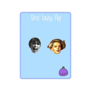 The Birds - Psycho - Alfred Hitchcock Movies  - your choice of stud or dangle titanium earrings
