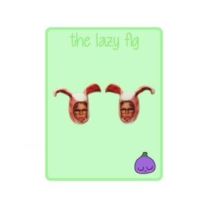 Ralphie - Bunny Suit - A Christmas Story - stud or dangle titanium earrings