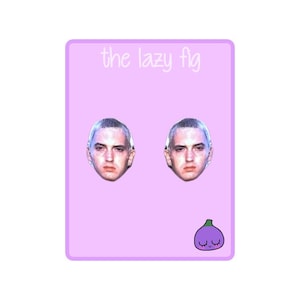 Eminem - your choice of stud or dangle titanium earrings