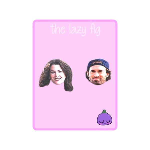 Gilmore Girls - Luke and Lorelai - stud or dangle titanium earrings