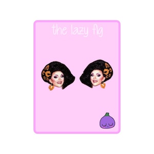Ben De La Creme - Drag Queen - RuPaul's Drag Race - stud earrings with titanium posts
