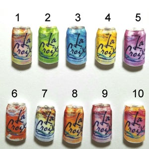 La Croix Sparkling Water - Your choice of flavors - stud or dangle titanium earrings