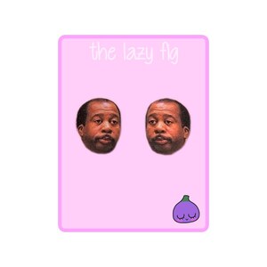 Stanley Hudson - The Office - votre choix de boucles d’oreilles en titane à clous ou pendantes
