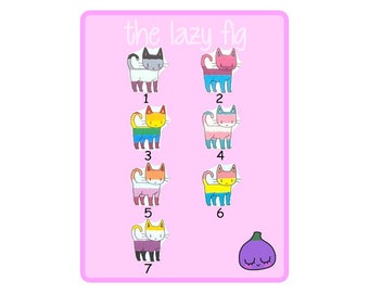 LGBTQ+ Cats - Pride earrings - Your choice of colors - stud or dangle titanium earrings