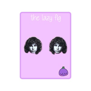 Jim Morrison - The Doors - votre choix de boucles d’oreilles en titane à clous ou pendantes