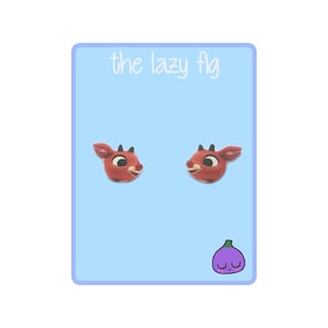 Rudolph The Red Nosed Reindeer - Boucles d’oreilles de Noël - votre choix de boucles d’oreilles en titane