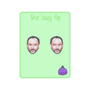 Dave Matthews - your choice of stud or dangle titanium earrings