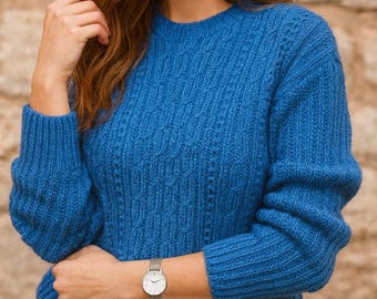 Chloe Sweater Crochet Pattern PDF: Modern DIY Pullover (Digital Download)