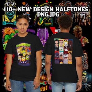 110+ Halftone Streetwear PNG JPG Bundle | New Designs | Perfect for T-Shirts, Hoodies, Posters & More | High-Quality Graphic
