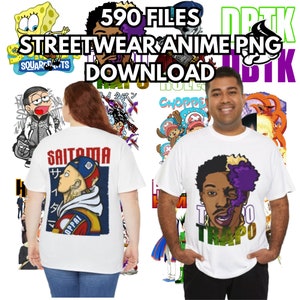 590 Anime Streetwear Art PNG Files | Unique Graphic Designs | Perfect for T-shirts, Hoodies, and More