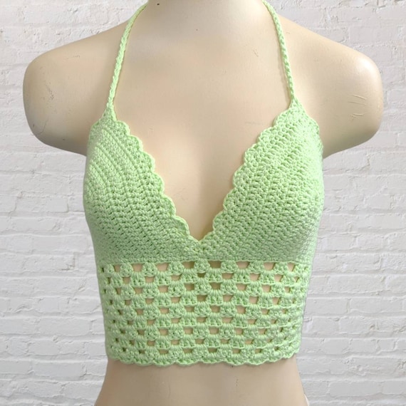 light green bralette