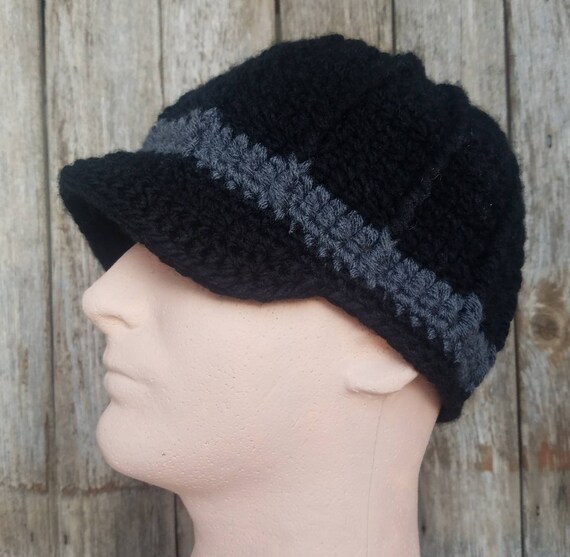 Mens beanie cheap hat with brim