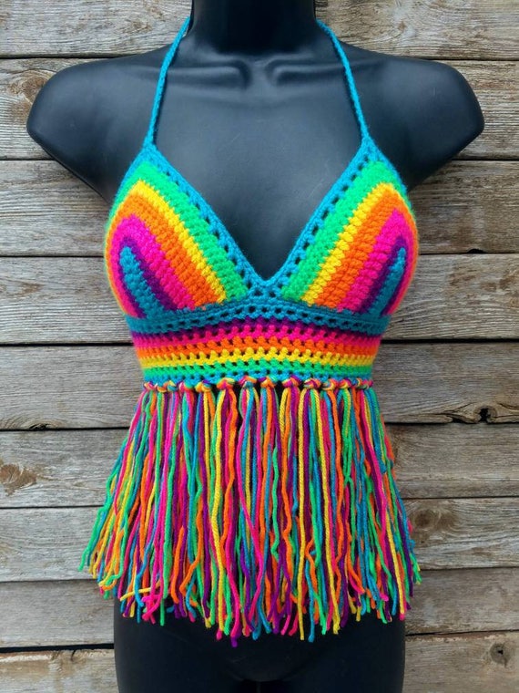 crochet fringe top
