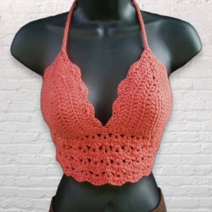 Crochet Halter Top, Crochet Bralette, Boho Bikini, Crochet Crop Top, Music Festival Outfit, Colorful Crochet Top, Plus Size Crochet Clothing