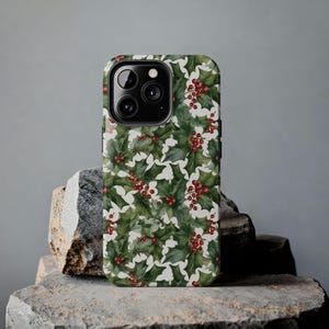December Birth Month Flower Phone Case: Cases for iPhone 7-16 & Samsung S21-S24.