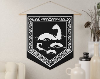 Loch Ness Monster Cryptid Wimpel, Nessie Wandkunst