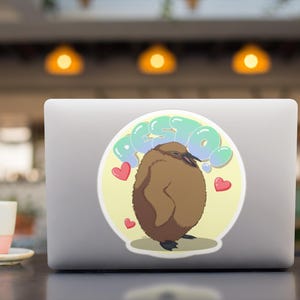 Pesto de baby pinguïn kiss-cut stickers - schattige dieren laptopstickers, schattige pinguïn plakboekstickers, leuke pinguïn planner decor