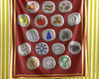 Custom Osrs Plush Blanket, Runescape World Map Soft Cozy Blanket, Gift ...