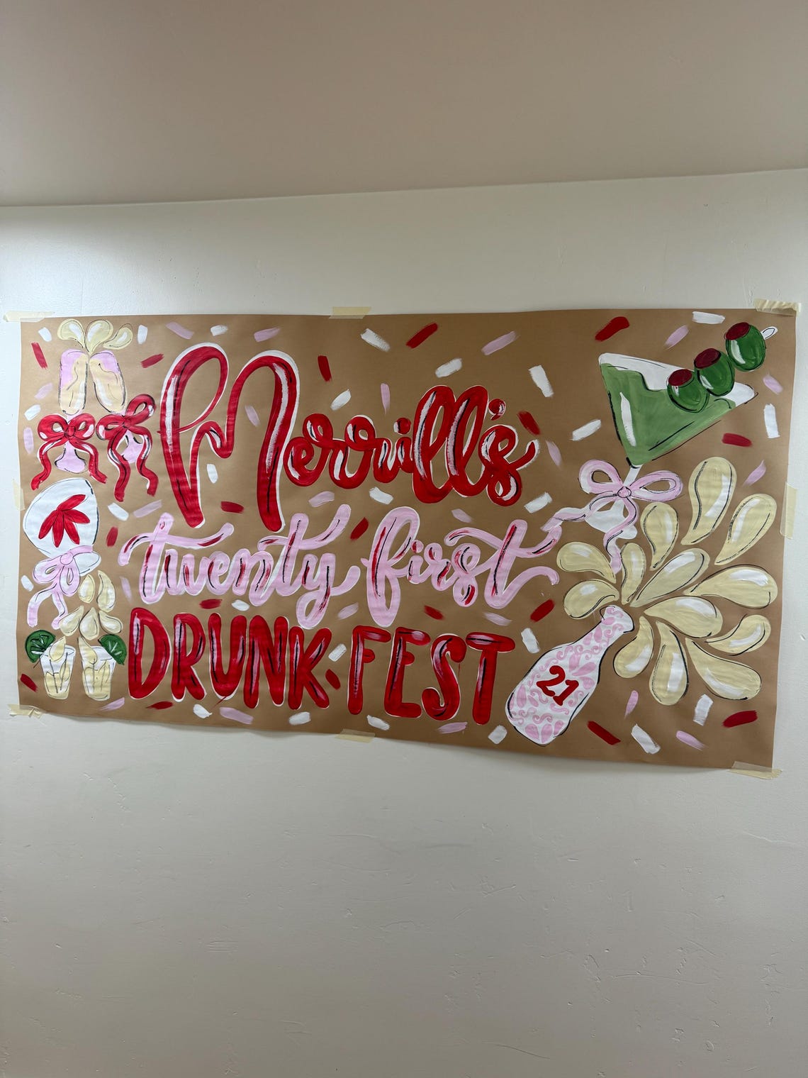 Twenty First Banner Twenty First Birthday Banner/ Nashville/ 21st Nashville/ Drunk Fest ...