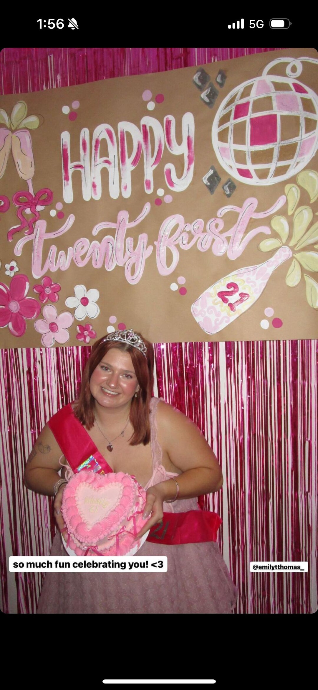 Twenty First Banner Floral 21st Birthday Banner/21st Birthday/ Twenty First Birthday ...