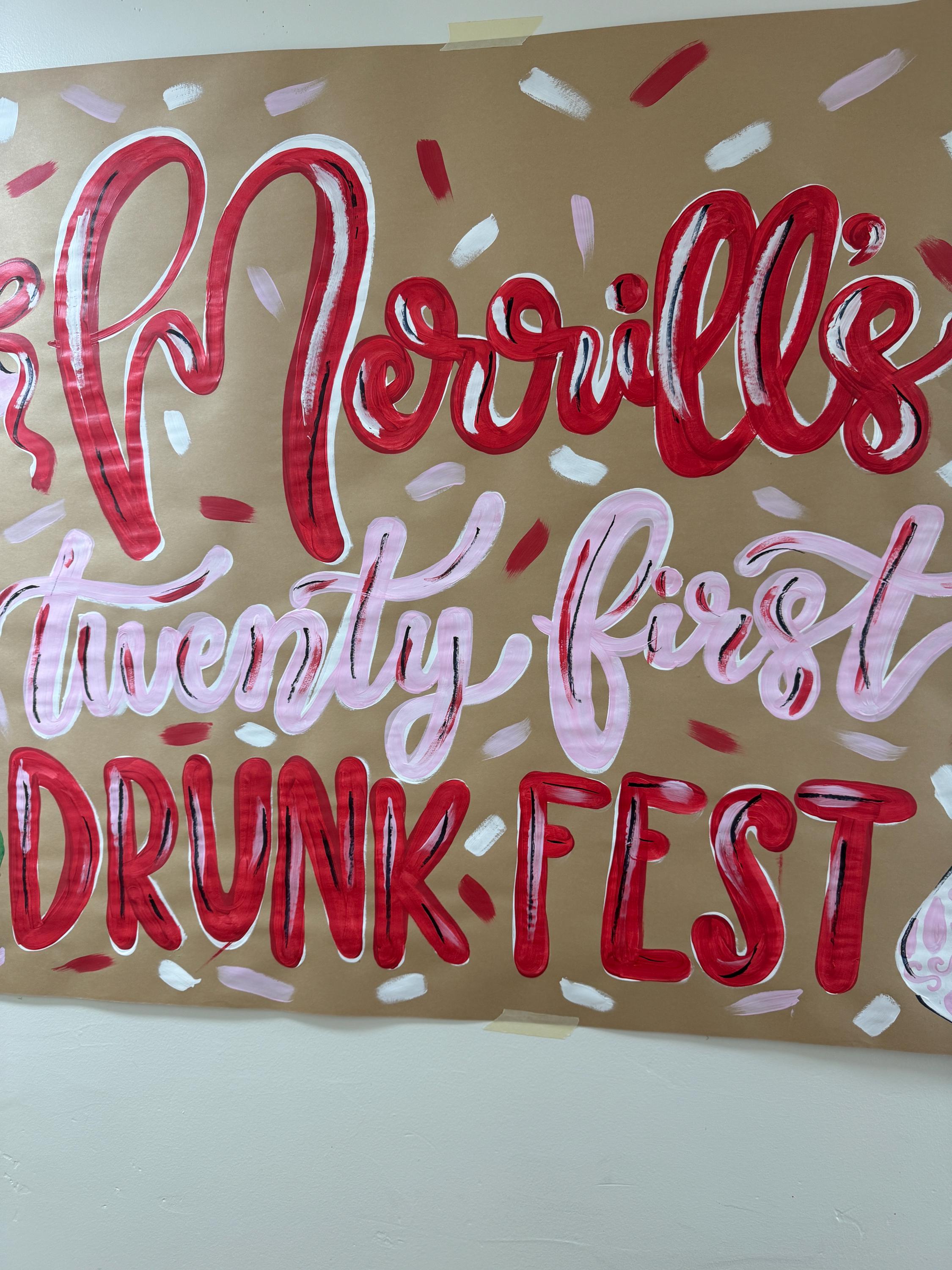 Twenty First Banner Twenty First Birthday Banner/ Nashville/ 21st Nashville/ Drunk Fest ...