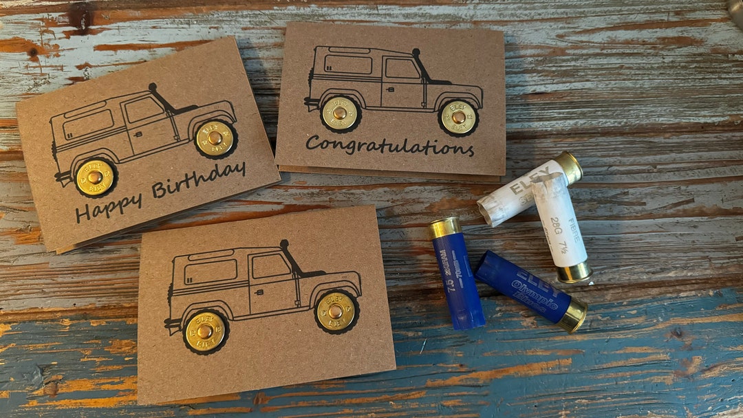 Land Rover Defender Card Used Cartridge Birthday, Congratulations and ...