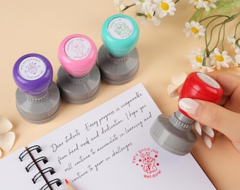 Personalized teacher stamp, Teacher Grading Stamp, Feedback Stamp, Encouragement Stamp, Gift for Teachers, Homework Stamp,Teacher’s Day Gift