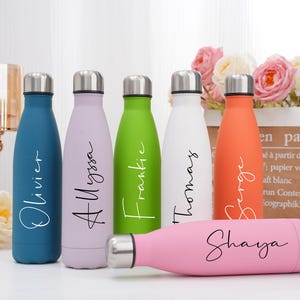 Custom Insulated Bottle,Personalized Water Bottle,Name Water Bottle,Sports Water Bottle,Christmas Gift,Bridesmaid Tumblers,Hot Cold Thermos