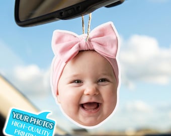 Custom Photo Air Freshener: Personalized Car Decor Gift