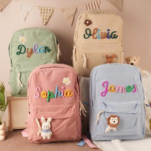 Sac à dos pour enfant, sac à dos personnalisé avec nom, cartable, cartable pour tout-petit, cartable pour enfant, sac à dos pour enfant, sac à dos pour enfant, cadeaux pour bébé